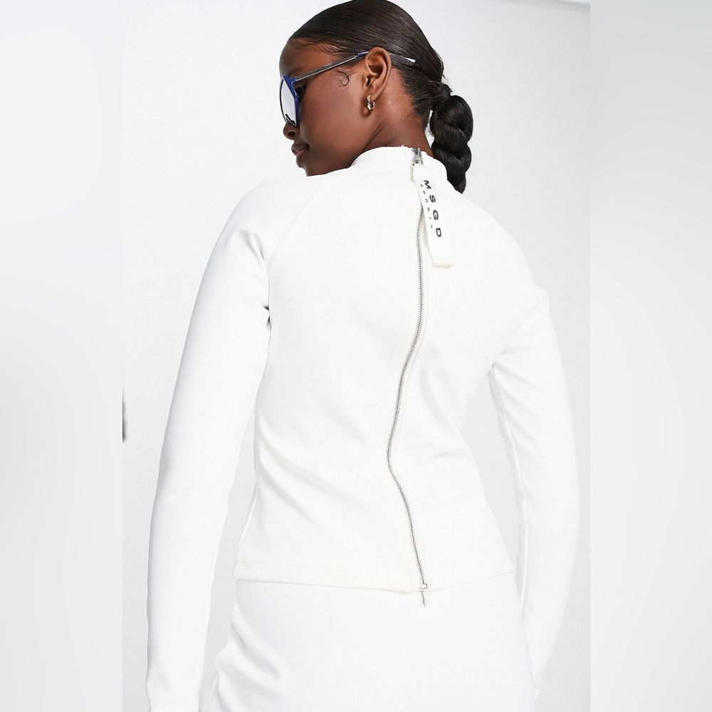 Missguided Ski long sleeve top in white - Picture 5 of 6